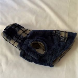 Small dog coat with hoddy.